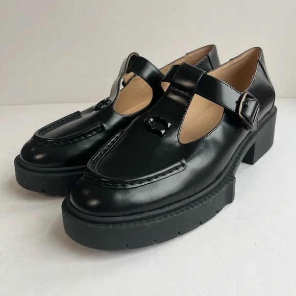 Coach Liv Lug Sole Mary Jane Black Women's Loafers size 9B - Picture 11 of 11